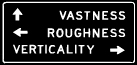 VASTNESS-ROUGHNESS-VERTICALITY